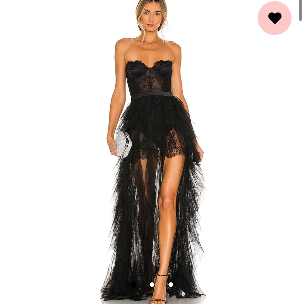 For Love & Lemons X Revolve Bustier Dress XS Black